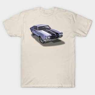 Vintage 1970 Chevrolet Chevelle SS Blue T-Shirt